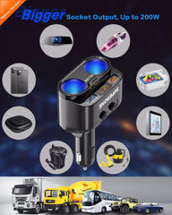 SUPERONE QC3.0 USB port enables rapid charging for compatible devices.