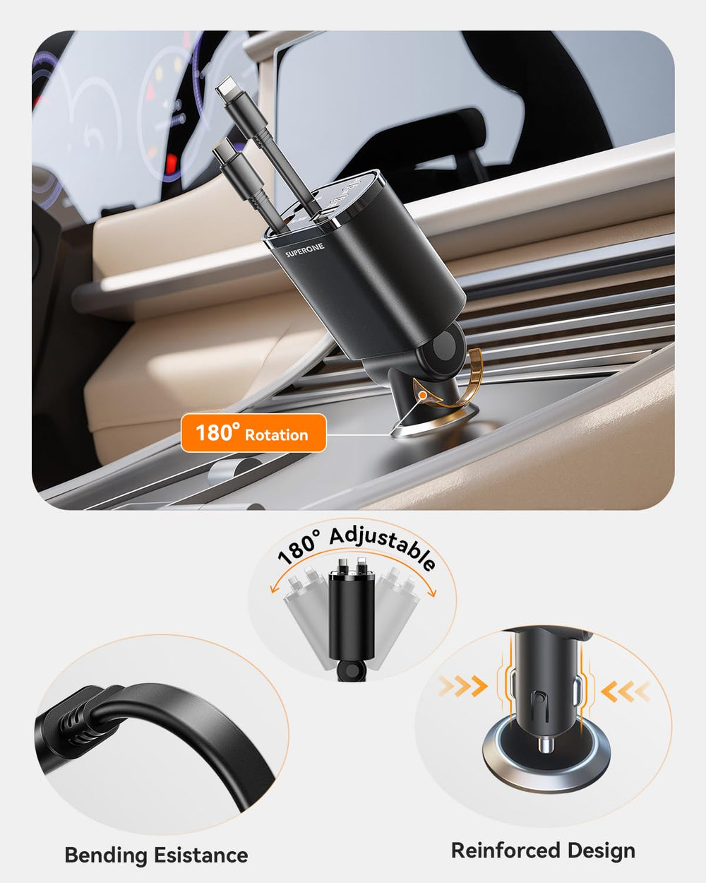 Ideal for road trips and daily commutes with clutter-free setup