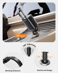Ideal for road trips and daily commutes with clutter-free setup