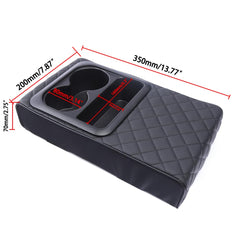 Step-by-step installation of the Supin armrest cushion in a vehicle