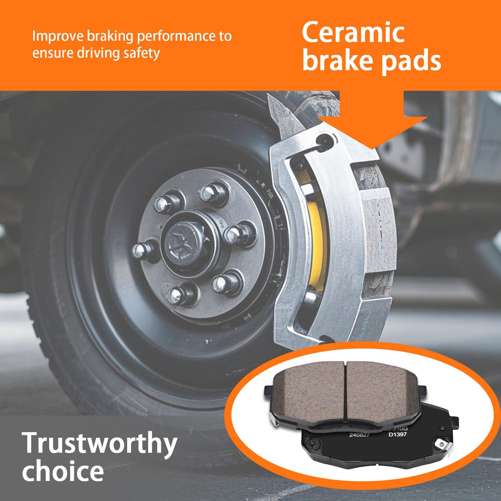 SUPLABEL front brake pads for Hyundai Elantra 2010-2012 Touring SE provide smooth stops