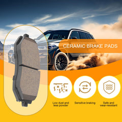 SUPLABEL front ceramic brake pads for Saab 9-2X, reliable stopping performance