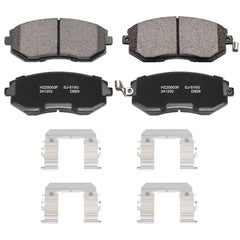 SUPLABEL front ceramic brake pads for Subaru Baja, smoother braking in daily use