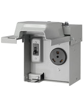 SURAIELEC 30A RV outlet box with breaker outdoors for camping power