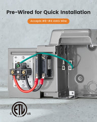Suraielec removable knockouts simplify wiring during setup