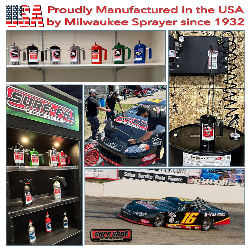 Sure Shot A1000B USA-made branding signaling quality and durability.