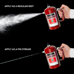 Sure Shot A1000R in-use shot demonstrates steady spray in a workshop