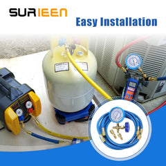 SURIEEN heavy-duty brass hose connections resist corrosion.