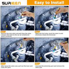 SURIEEN service port caps protect fittings during maintenance.