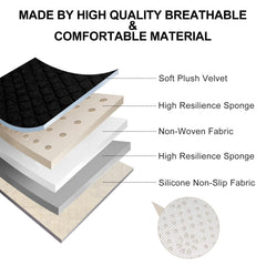 Surpassme rear bench cover protects upholstery on family trips.
