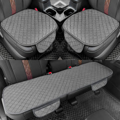 Surpassme front left seat cover in grey with anti-slip fit for a cleaner driving space.