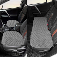 Surpassme seat cover with non-slip bottom in grey prevents shifting.