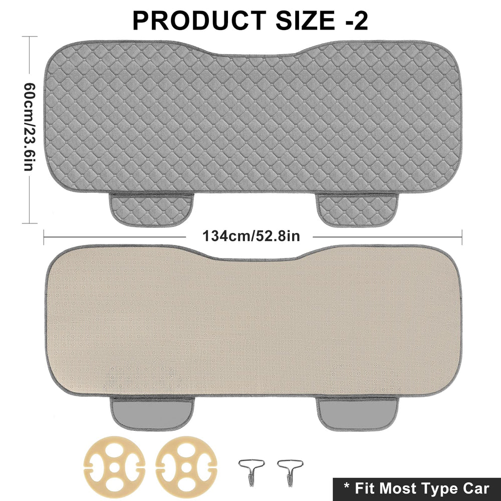 Surpassme seat cover with storage pocket in grey keeps essentials within reach.