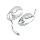 Surpassme universal 10mm chrome mirror left view improves lane awareness for riders.