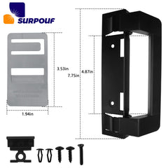 SURPOUF handle installed on Dometic DM2672 for secure RV refrigerator fit