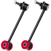Suspension Dudes rear sway bar links close-up with Code Red bushings for stability