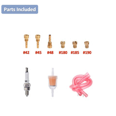 SVKZGFZ CV40 extra pilot jets 42/48: customization for varied riding conditions.