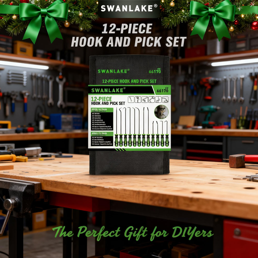 Swanlake 12-piece pick-hook set with durable tips for reliability.