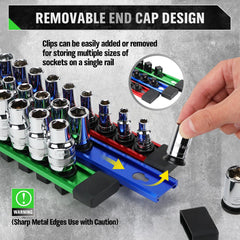 SWANLAKE double-sided socket tray organizing sockets efficiently