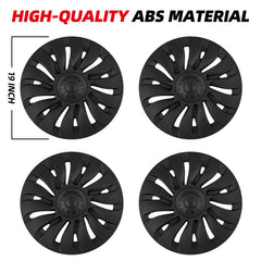 Sweetglow 14-spoke Überturbine wheel cover design on Model Y.