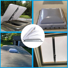 UV and debris protection helps keep the vent cleaner during camping trips.