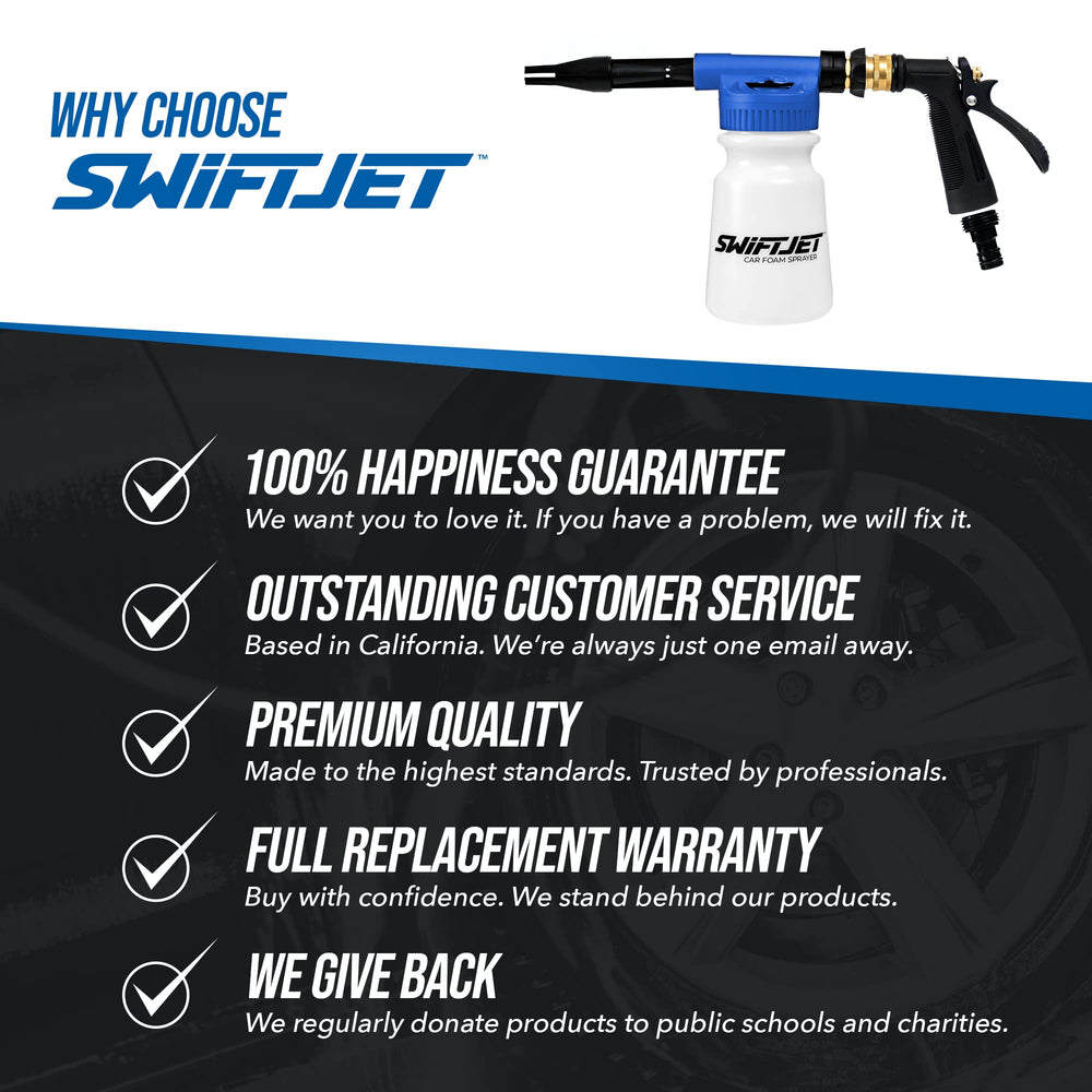 SwiftJet professional-grade car wash kit for DIY enthusiasts seeking shop-quality results.