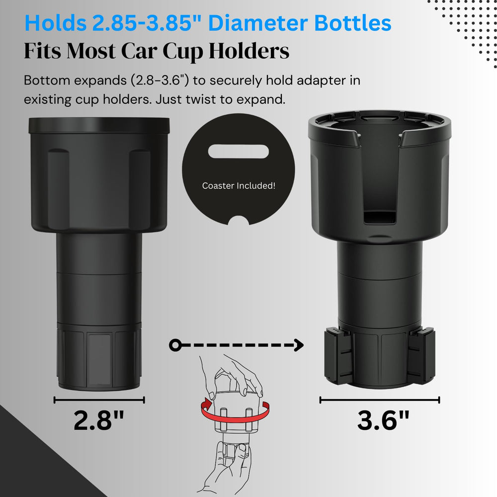 Two Swigzy long-base adapters positioned side by side for dual drinks