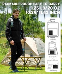 SWISSWELL rain suit jacket pockets offer secure space for essentials.