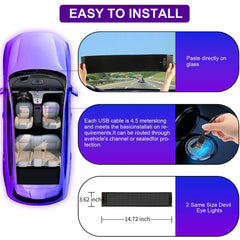Long 14.7-foot USB cable for flexible placement anywhere.