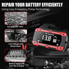 SWTsweter 12A charger auto-detection ensures correct 12V or 24V operation