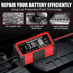 Automatic 12V or 24V detection ensures correct system identification