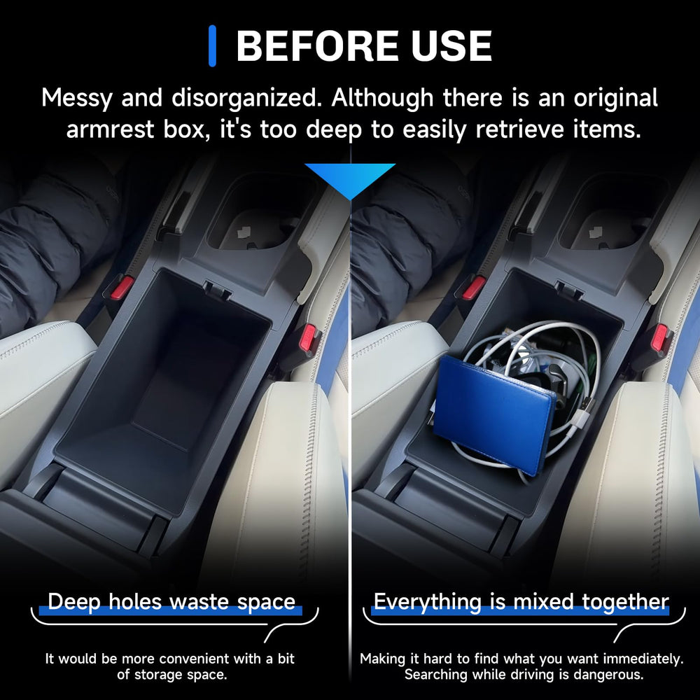 SXCY Acura ADX armrest organizer secured items within easy reach
