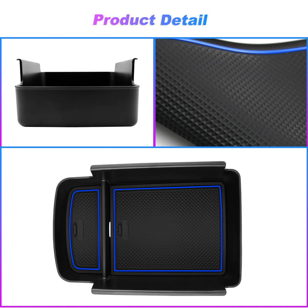 Blue anti slip mats from SXCY Envista prevent sliding during driving