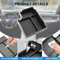 SXCY console organizer includes speaker port access and compact compartments