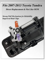 SYOAUTO latch rod clips pre-installed for faster, tool-free replacement.