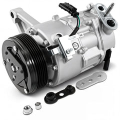 Sydasant AC compressor for Chevrolet Traverse fitment with six-groove pulley for reliable cabin cooling.