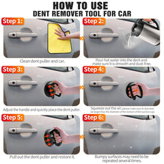 Metal-core suction cup design for durable, deformation-resistant hold.