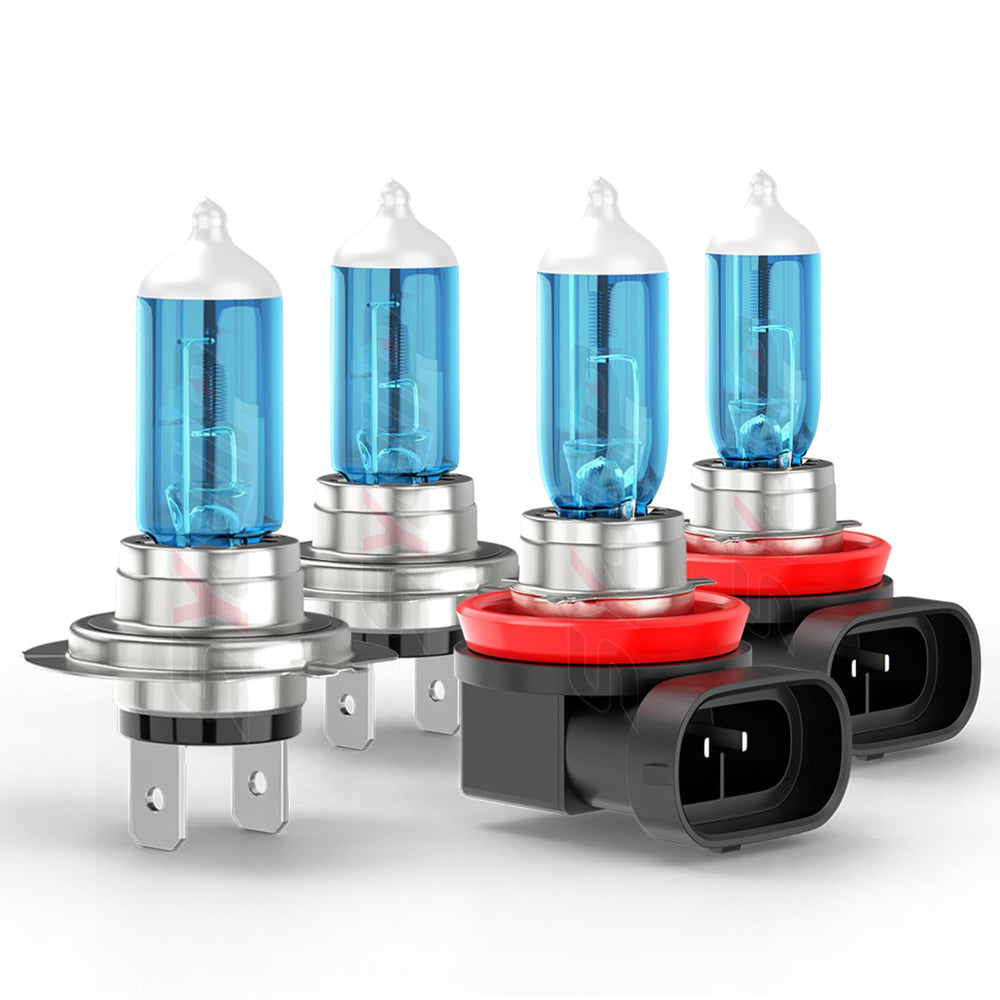 SYJIIP upgraded halogen headlights on Chevrolet Traverse for clear night visibility.