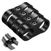 SYKRSS 12AN hose separator clamp set for neat, organized line routing in black aluminum.