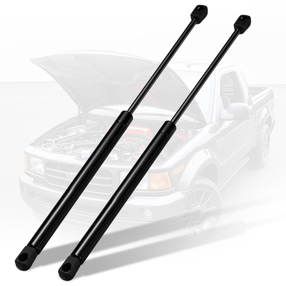 SYKRSS 4364 hood struts front view for Ram trucks—reliable lift support.