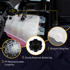 SYKRSS coolant reservoir for Chevy Cruze 2010-2015 demonstrates OE-grade fit and sealing