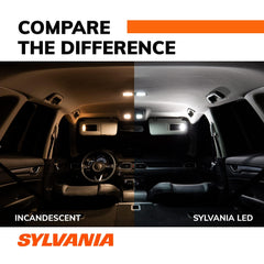 Sylvania 168 T10 W5W LED instant-on design improves driver reaction time