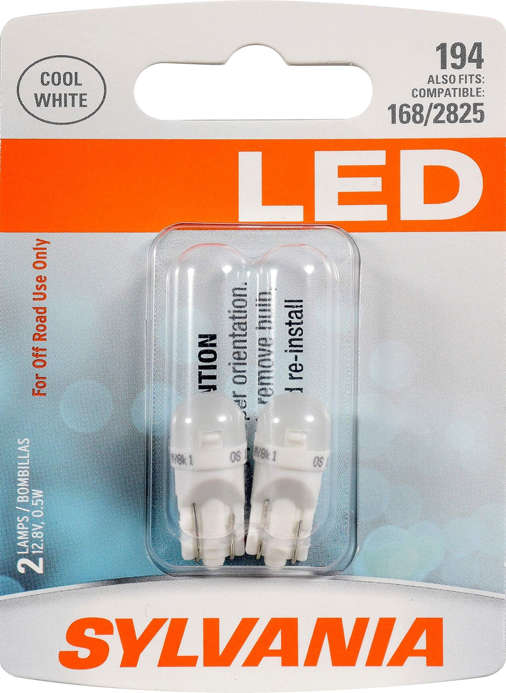Sylvania 194 LED map light delivers bright, even illumination for maps and night driving.