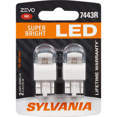 SYLVANIA ZEVO 7443 red bulb in stop-light for instant visibility