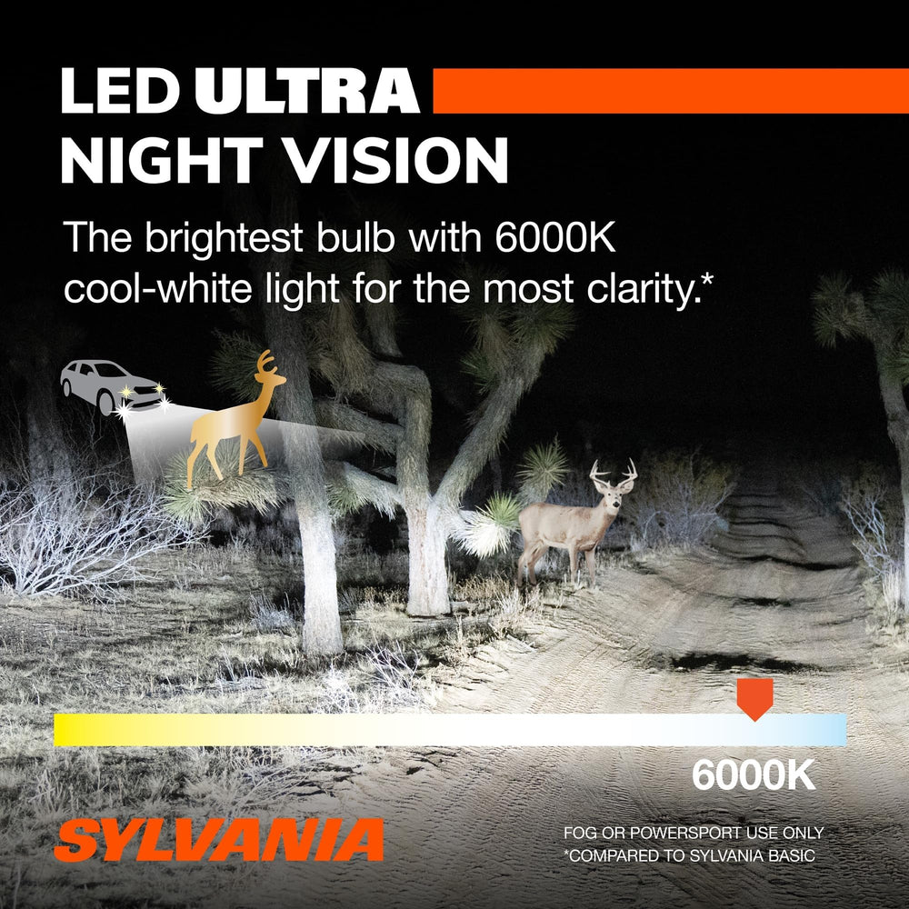 SYLVANIA 9005 LED Ultra fog light DIY upgrade ready for installation.