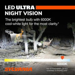 SYLVANIA 9005 LED Ultra fog light DIY upgrade ready for installation.