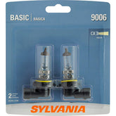 Sylvania 9006 Basic headlight bulb close-up highlighting durable, long-lasting construction.