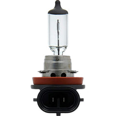 SYLVANIA H11 Basic bulb installed in a vehicle showing a steady beam