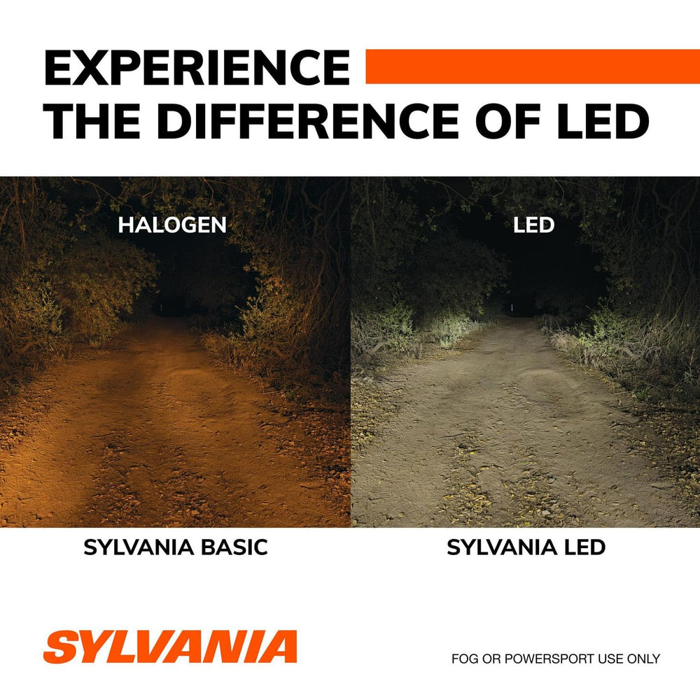 SYLVANIA H11 LED fog light at 6000K cool white beam for night driving