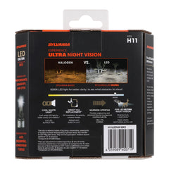 SYLVANIA H11 LED Ultra with heat sink ensures longer bulb life.